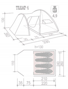 Палатка "Tramp 4"